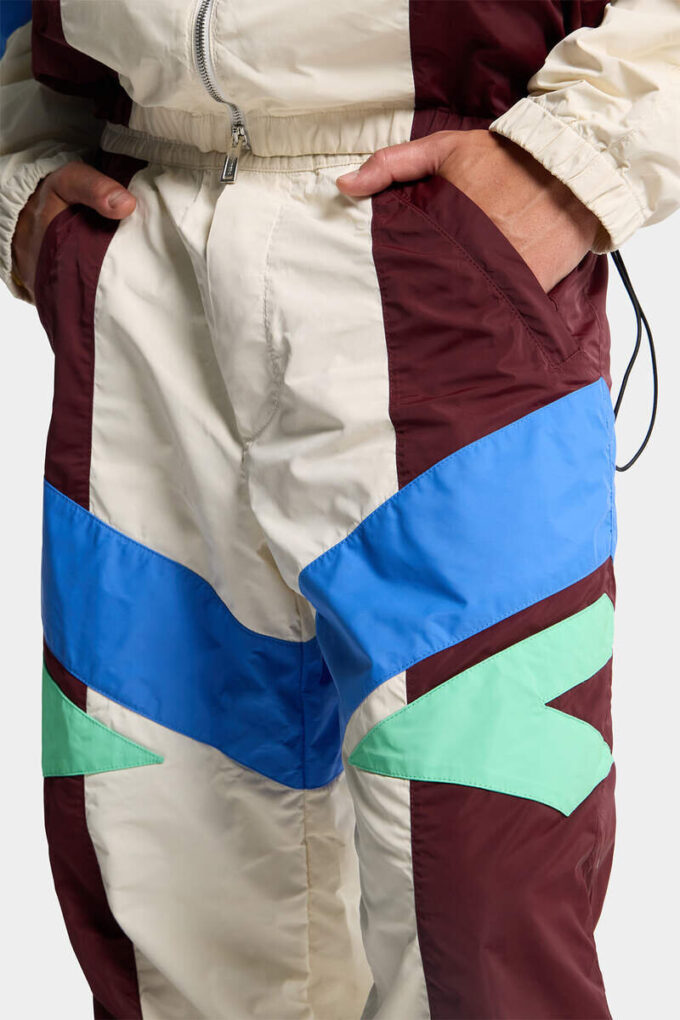 Color Block Tracksuit Loose Pant