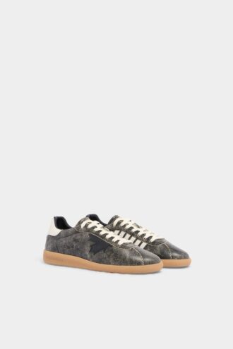 Cracked Leather Dsquared2 Rebels Sneakers