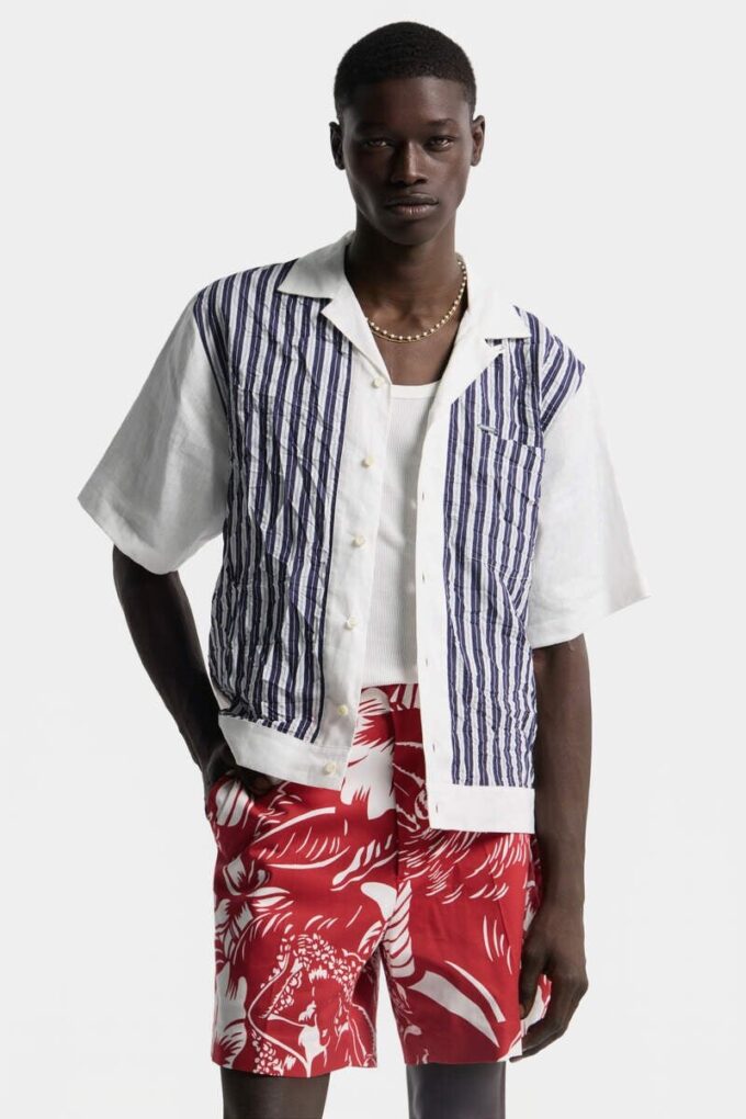 Crinckled Bowling Shirt