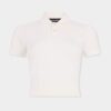 Cropped Knit Polo