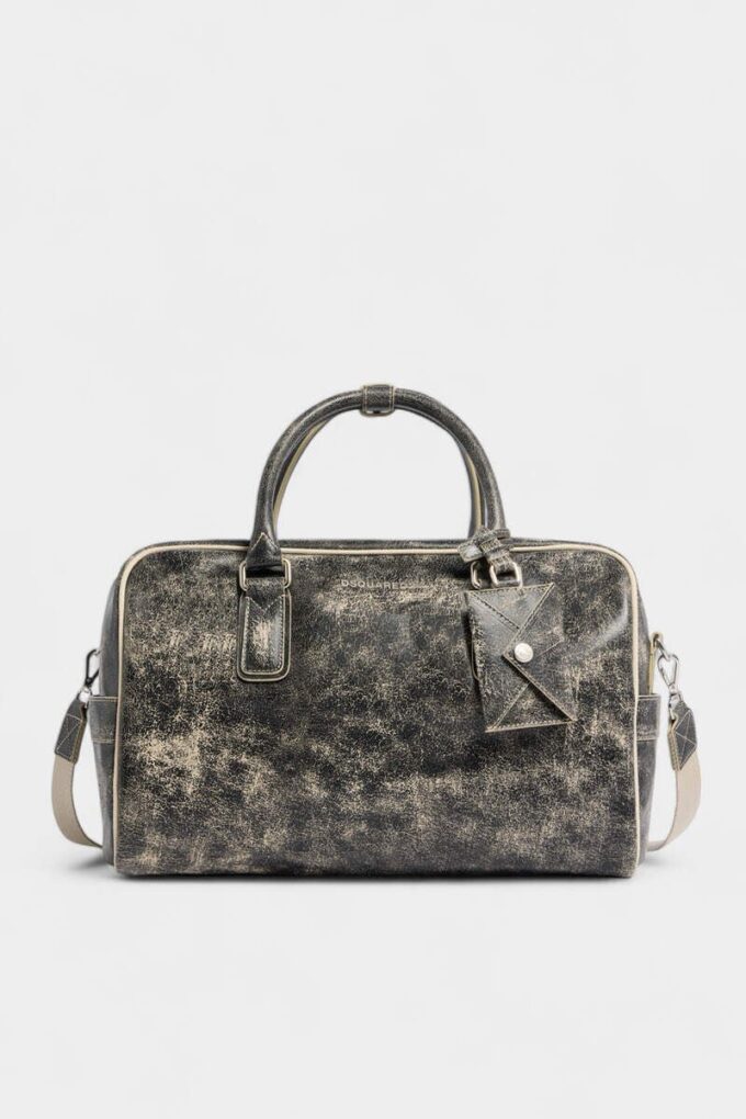D2 Craked Leather Duffle