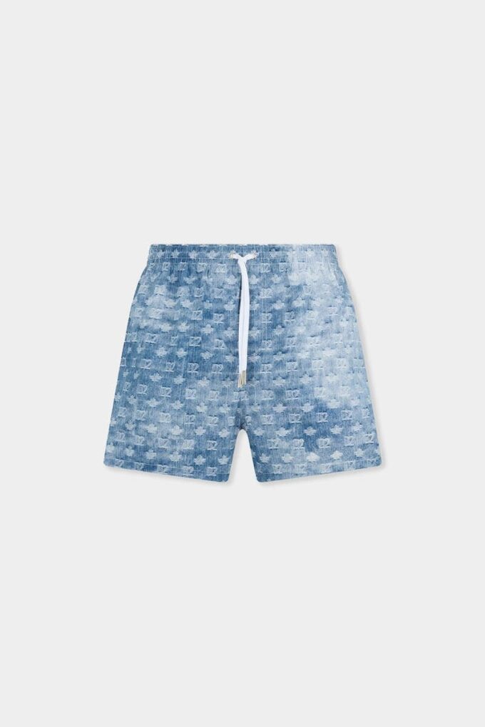 D2 Monogram Midi Swim Boxer