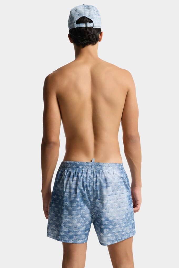 D2 Monogram Midi Swim Boxer