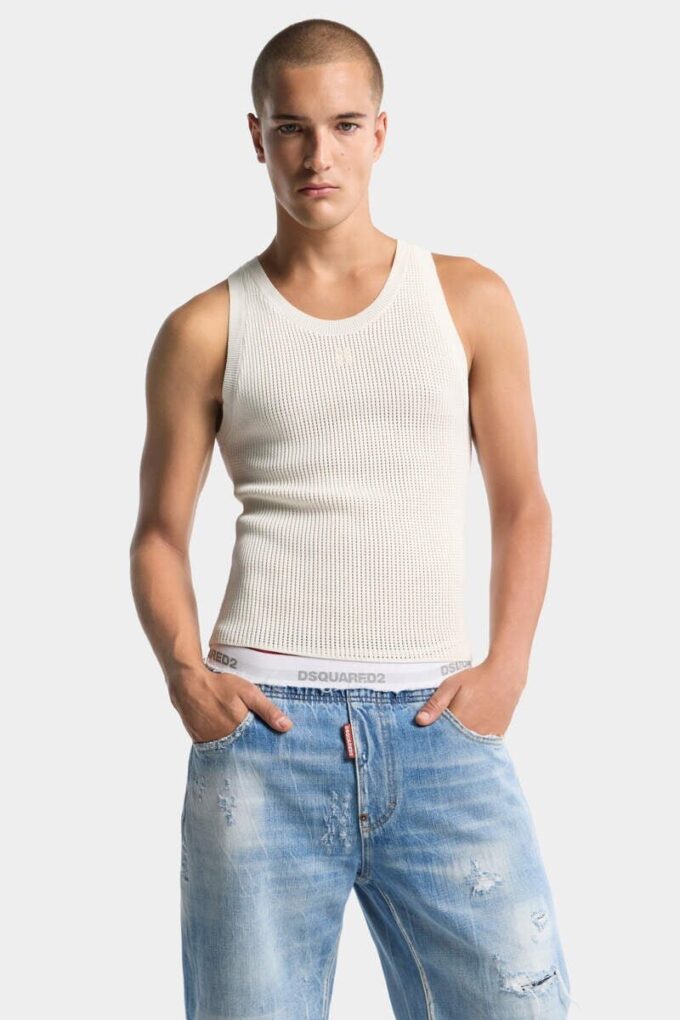 D2 Upside Down Knit Tank Top