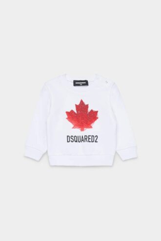 D2Kids Newborn Maple Leaf Crewneck