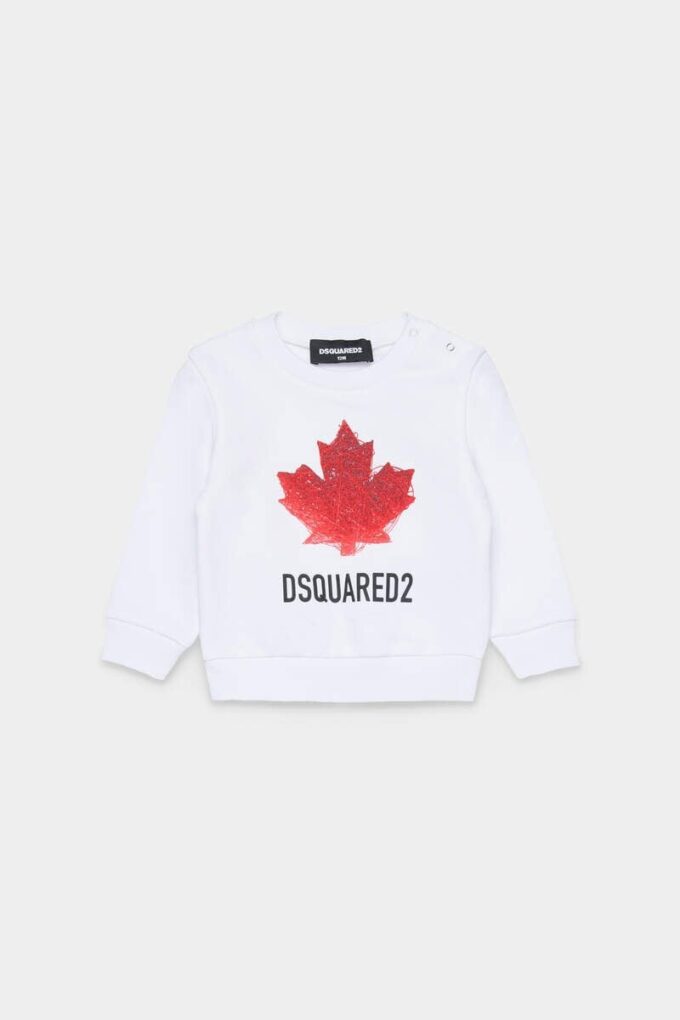 D2Kids Newborn Maple Leaf Crewneck