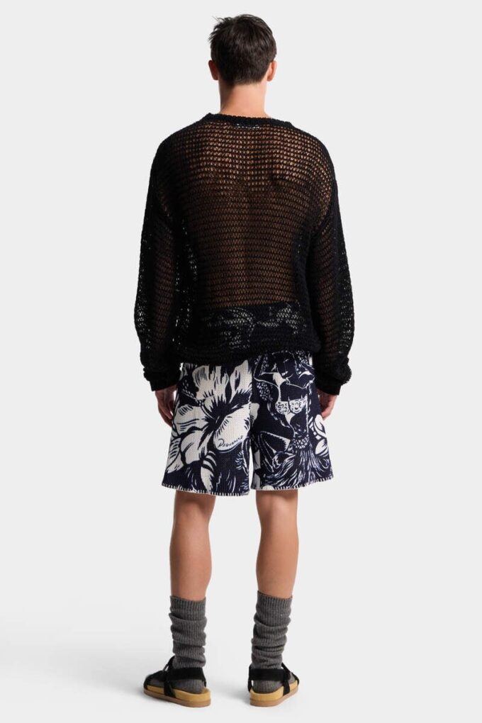 Dancing Flowers Knit Shorts