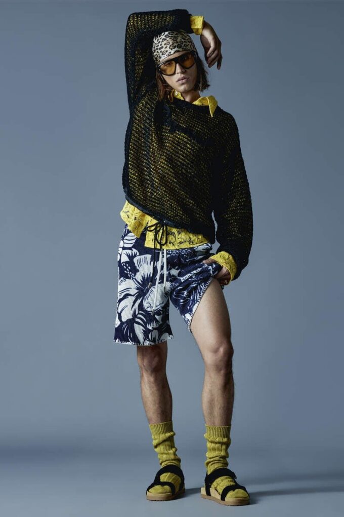 Dancing Flowers Knit Shorts