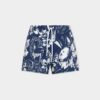Dancing Flowers Midi Swim Boxer