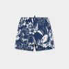 Dancing Flowers Midi Swim Boxer