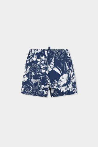 Dancing Flowers Midi Swim Boxer