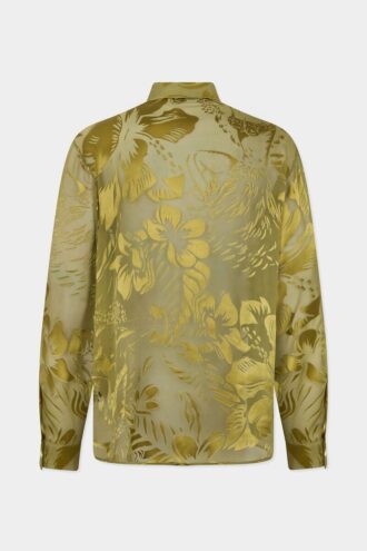 Dancing Flowers Sheer Shirt
