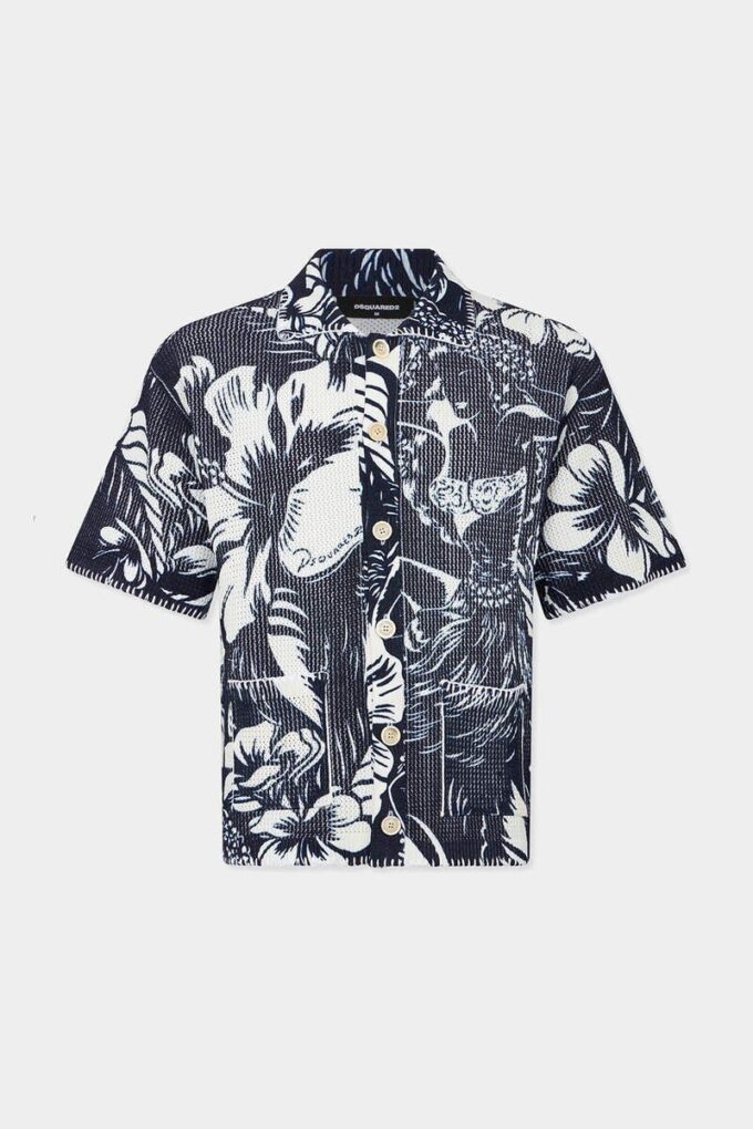 Dancing Flowers Short Sleeves Polo
