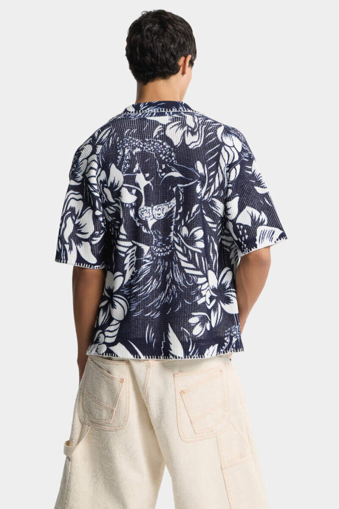 Dancing Flowers Short Sleeves Polo