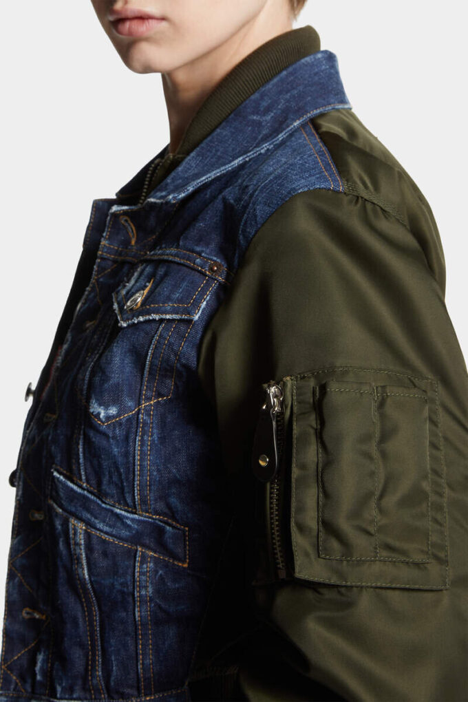 Dark Aviator Hybrid Jean Jacket