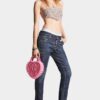 Dark Clean Wash Cool Girl Jeans