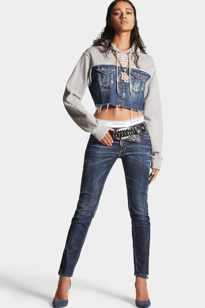 Dark Clean Wash Jennifer Jeans