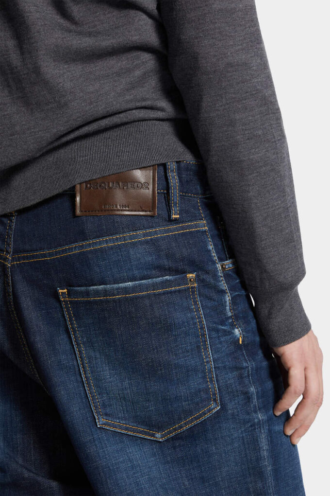 Dark Clean Wash Loose Jeans