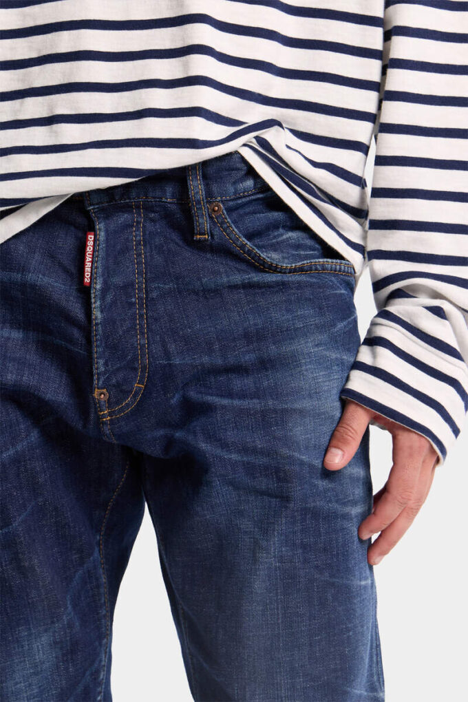 Dark Clean Wash Teddy Jeans