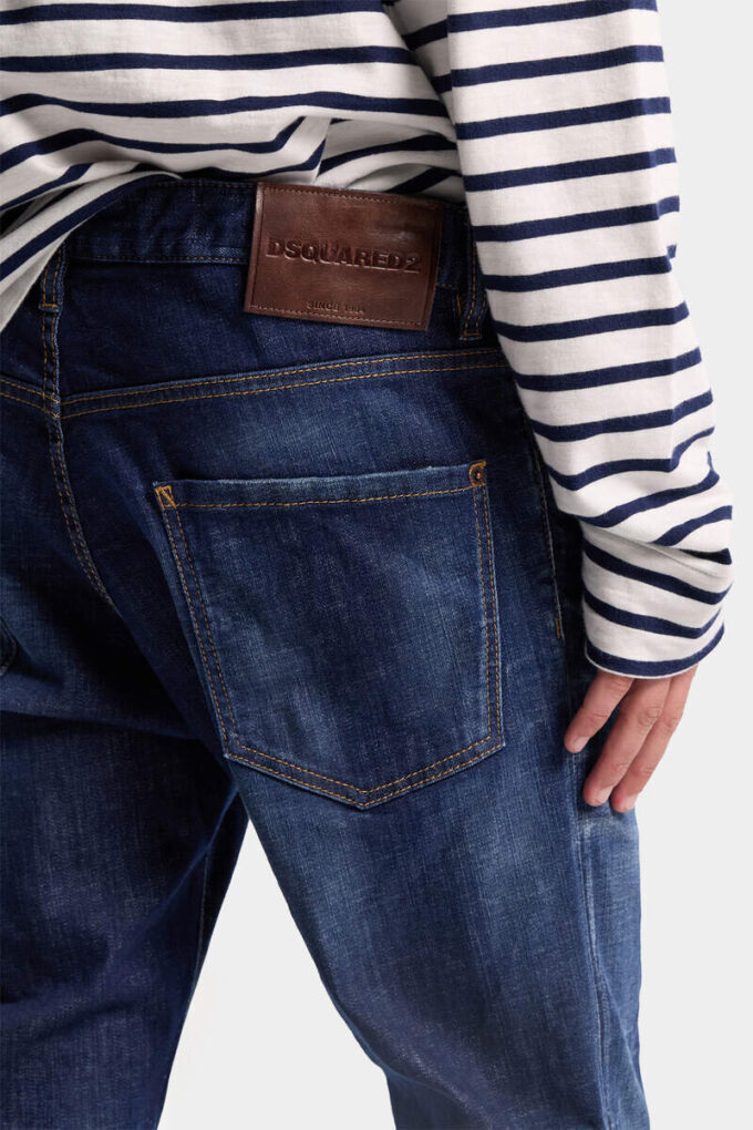 Dark Clean Wash Teddy Jeans