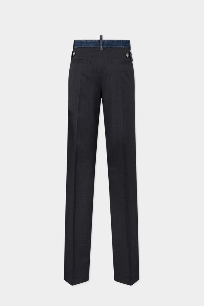 Dark Rebel Rider Wash Hybrid Denim Tailor Loose Pant