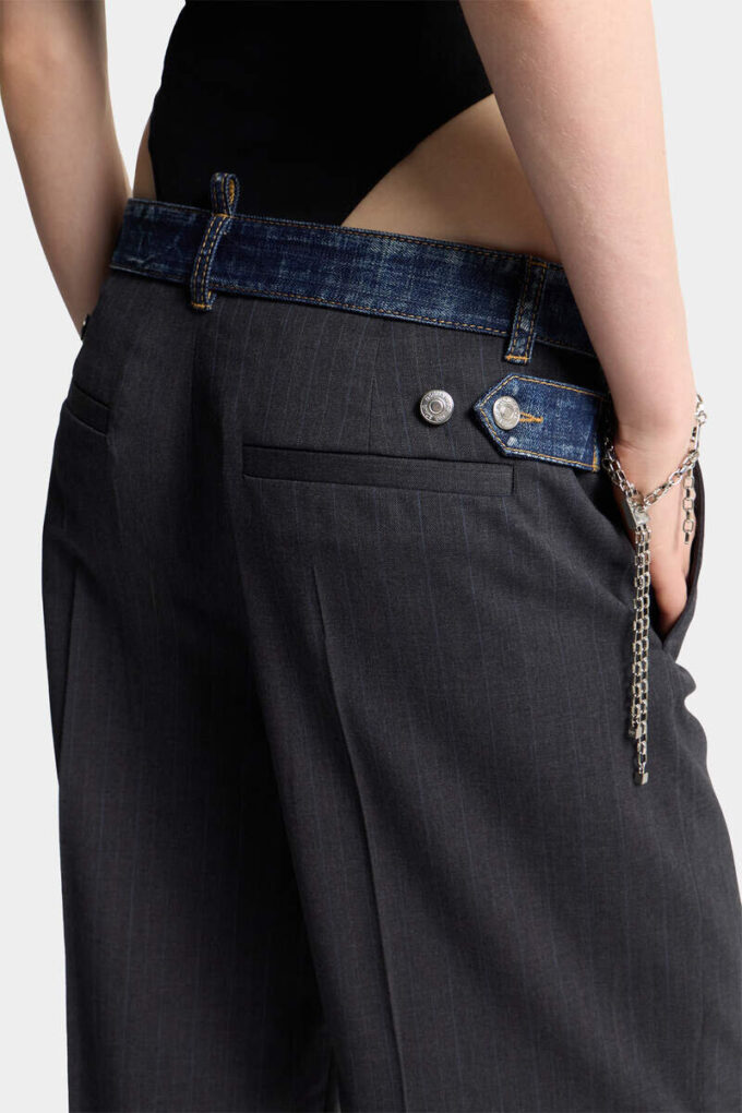 Dark Rebel Rider Wash Hybrid Denim Tailor Loose Pant