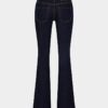 Dark Rince Wash Medium Waist Flare Jeans