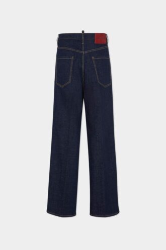 Dark Rinse Wash Loose Jeans