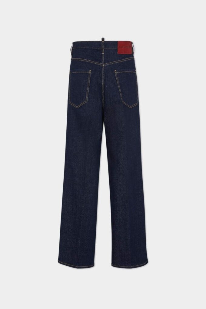 Dark Rinse Wash Loose Jeans