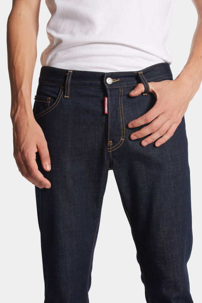 Dark Rinse Wash Skater Jeans