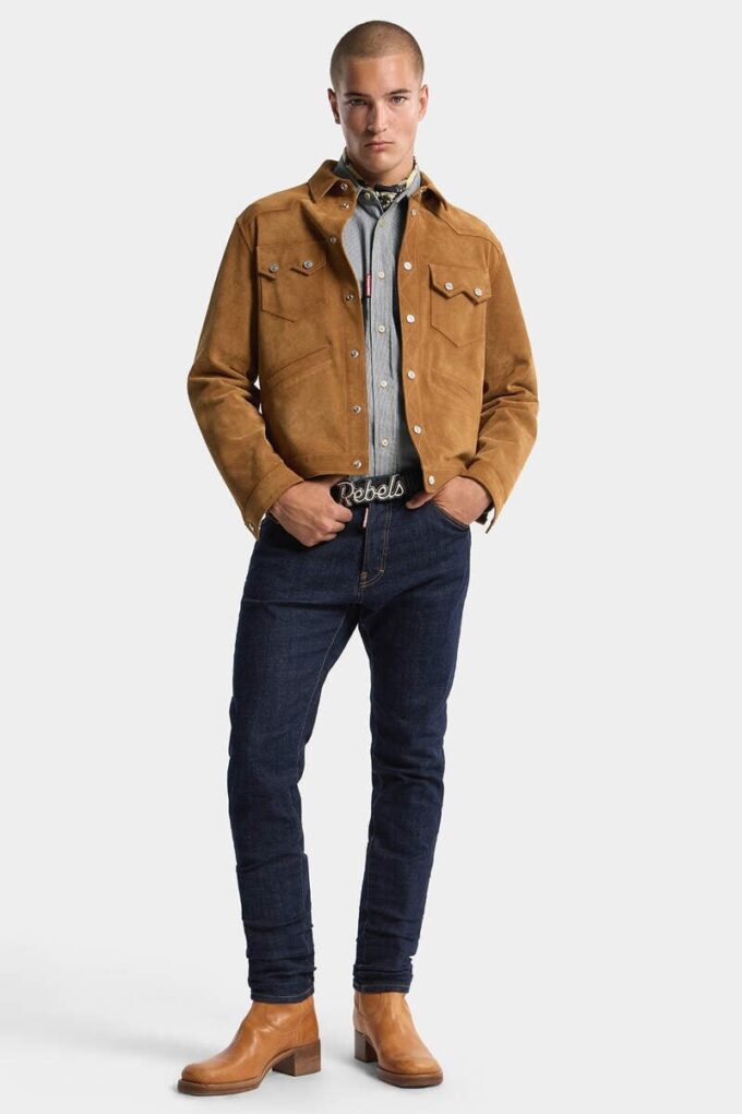 Dark Rinse Wash Teddy Jeans