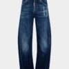 Dark Smoker Wash Loose Twist Jeans