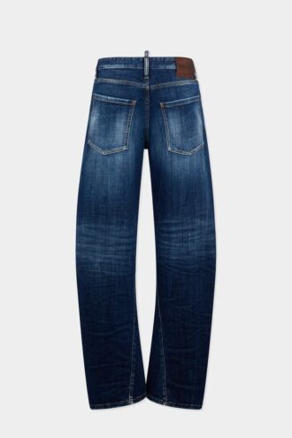Dark Smoker Wash Loose Twist Jeans