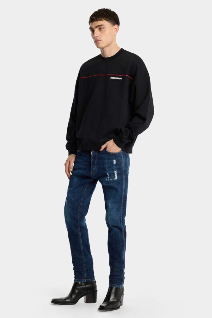 Dark Smoker Wash Teddy Mini Front Jeans