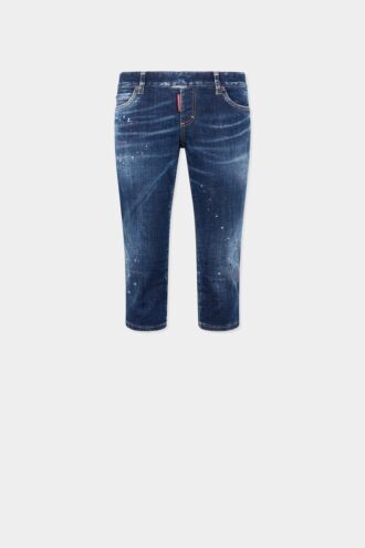 Dark Unzipped Summer Jeans