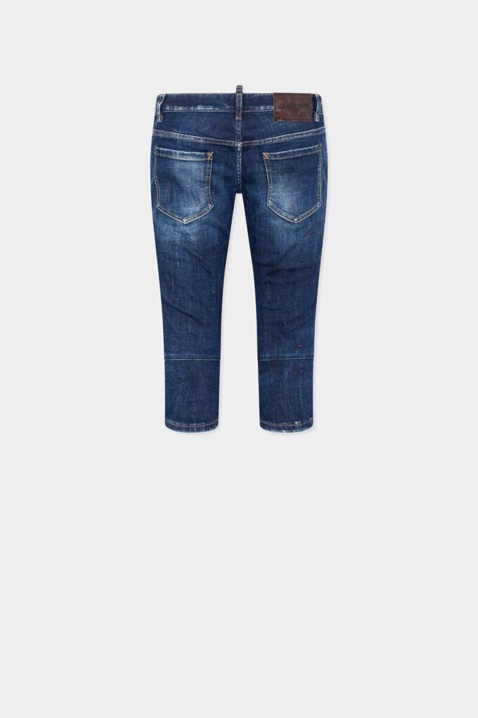 Dark Unzipped Summer Jeans