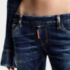 Dark Unzipped Summer Jeans