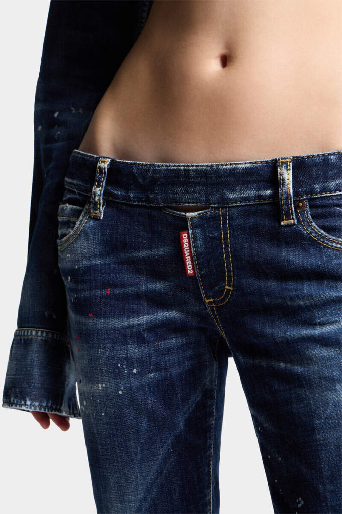 Dark Unzipped Summer Jeans