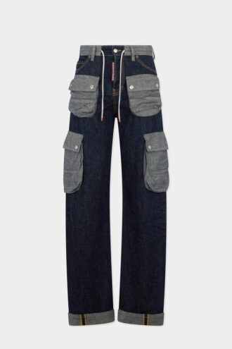 Dark Weight Wash Loose Twist Jeans