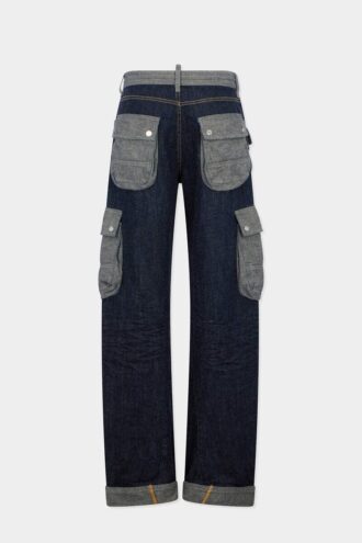 Dark Weight Wash Loose Twist Jeans