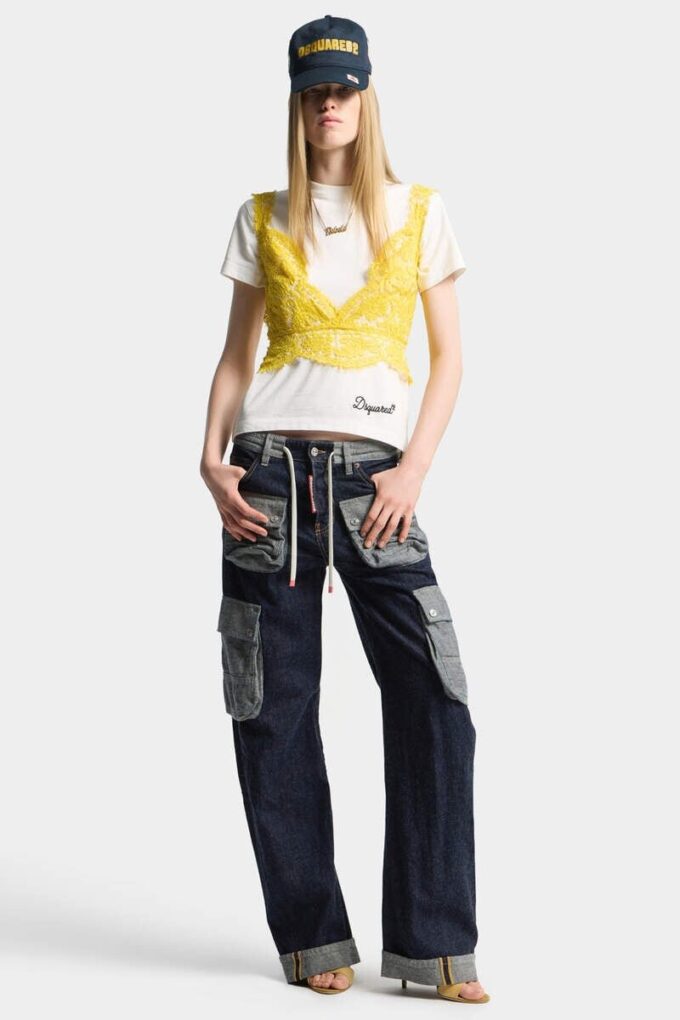 Dark Weight Wash Loose Twist Jeans