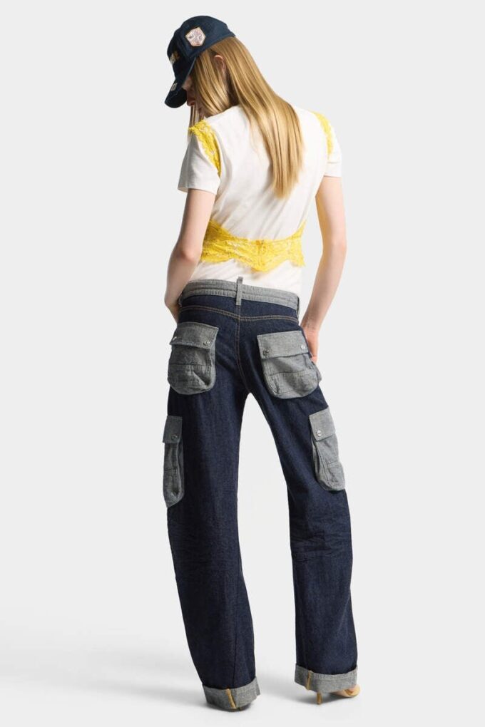 Dark Weight Wash Loose Twist Jeans