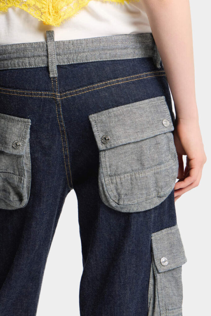 Dark Weight Wash Loose Twist Jeans