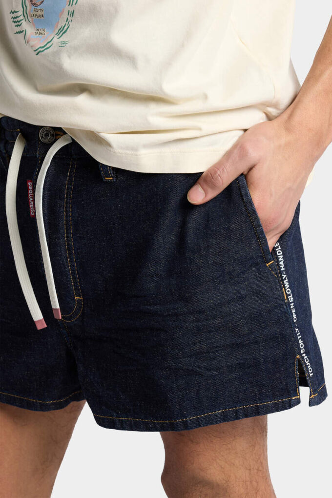 Dark Weight Wash Pull on Shorts