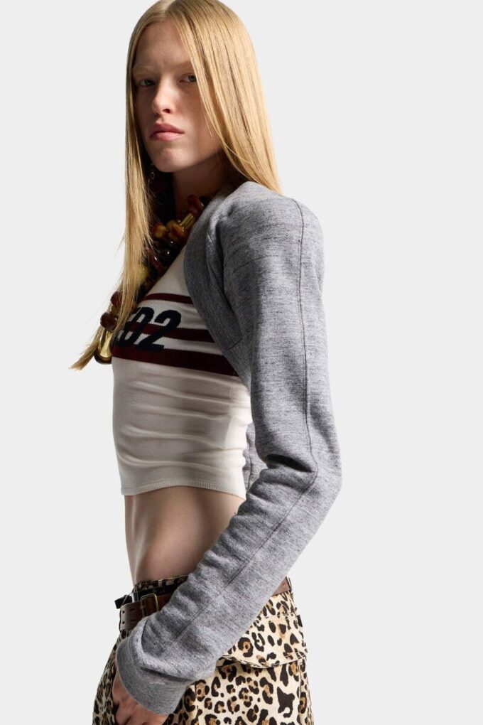 Deep Cut Jersey Bolero