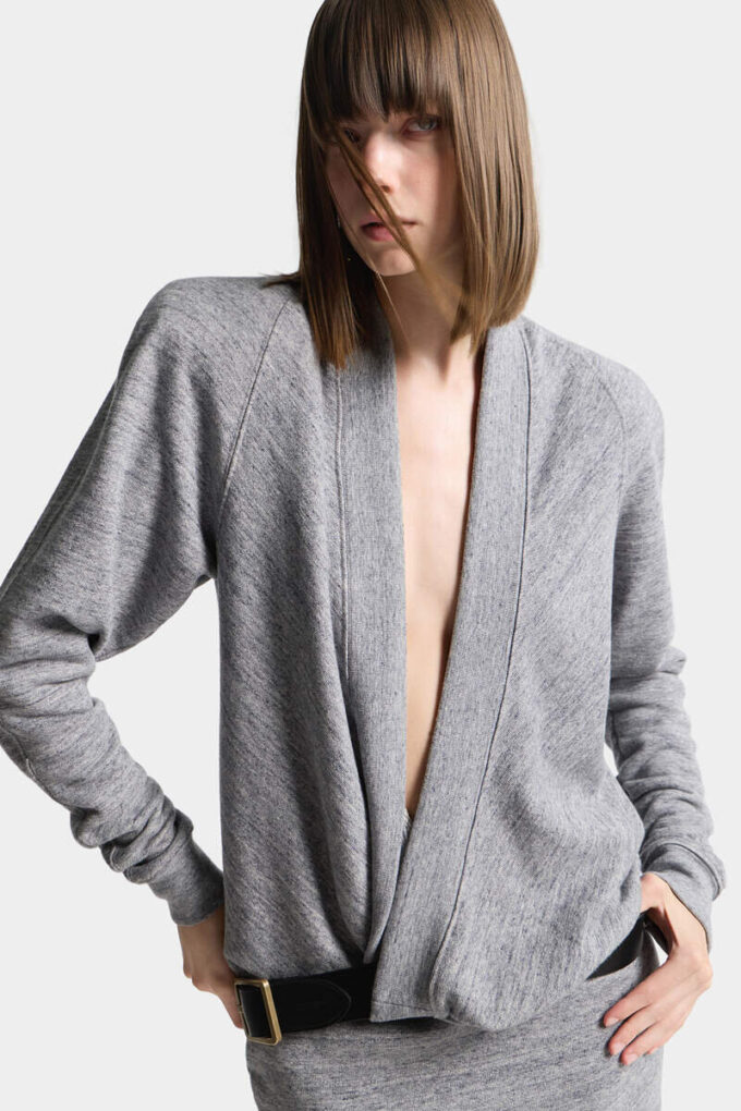 Deep Cut Jersey Dress