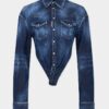 Deep Cut Night Whisper Denim Shirt