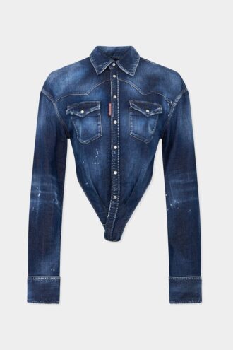 Deep Cut Night Whisper Denim Shirt