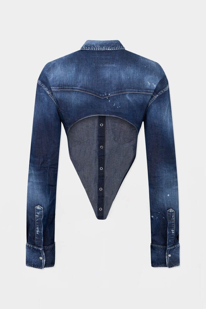 Deep Cut Night Whisper Denim Shirt