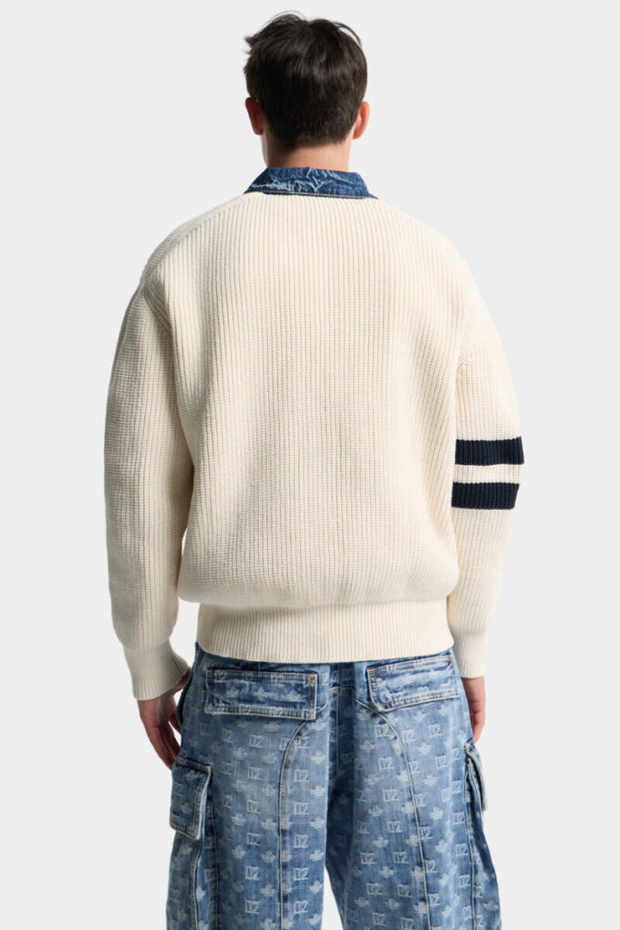 Denim Mix D2 Knit Pullover